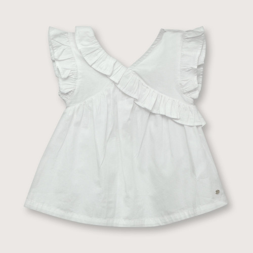 Blusa Niña Navidad Blanca (6 Meses A 4 Años)