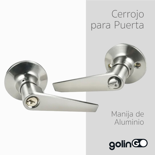 Cerradura Manija Fumetax Cromo Espejo Niquel Puerta Recamara