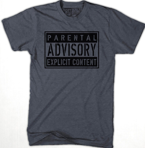 Parental Advisory Contenido Explicito   Playera J Rott Wear 