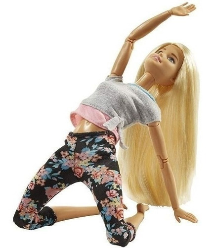 Imagem 2 de 6 de Barbie Made To Move Feita Para Mexer Loira Ms Sj