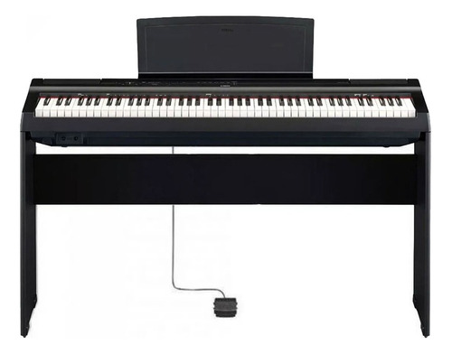 Piano Digital Yamaha P125 + Estante Preto Black Loja Oficial
