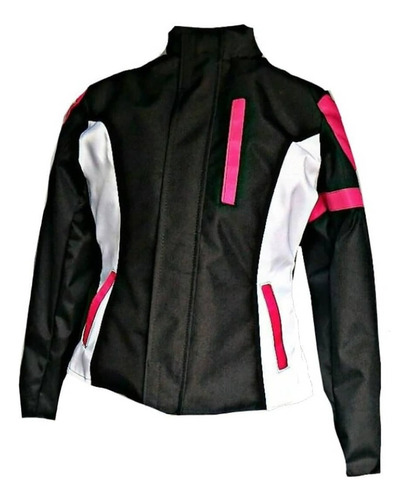 Campera Moto Mujer Impermeable Abrigo Y Protecciones Fijas