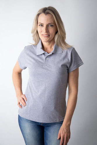 Imagem 1 de 2 de Camisa Pólo Feminina Camiseta Pólo Piquet Uniforme Ou Bordar