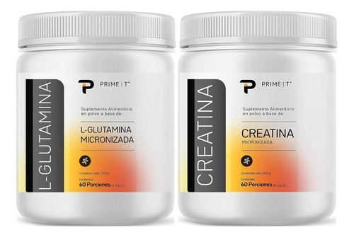 Glutamina Micronizada Y Creatina Monohidratada 60 Porciones