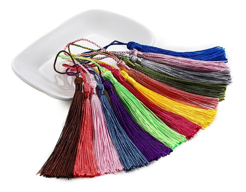 50 Uds. 70mm Cuerda Colgantes De Seda Dif. Colores