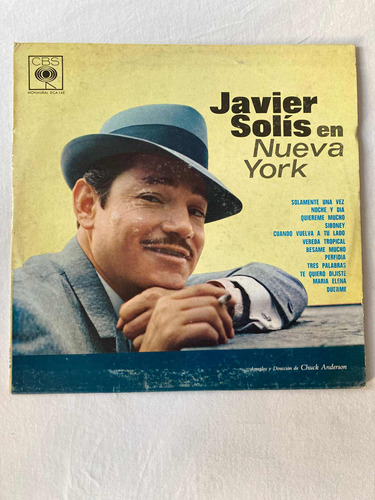 Javier Solís / En Nueva York Lp Vinilo Mono 1961 Impecable