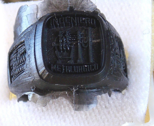 Anillo De Graduación Ingeniero Metalúrgico  Plata .925