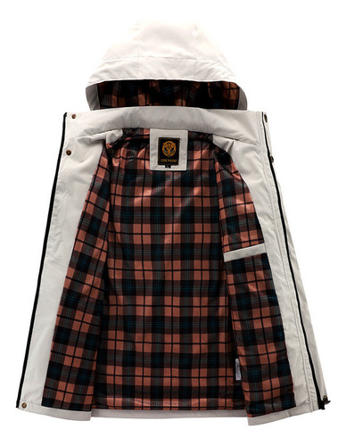 Chamarra Casual En Inglés, Francés Y Español, Parka, Otoño