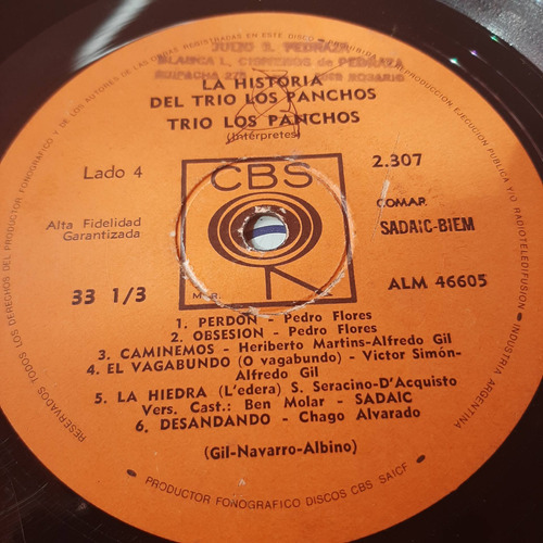 Sin Tapa Disco Trio Los Panchos La Historia Del  M0