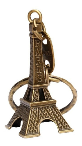 2 Torre Eiffel Paris 3d Adorno Llavero  (4.8cm)