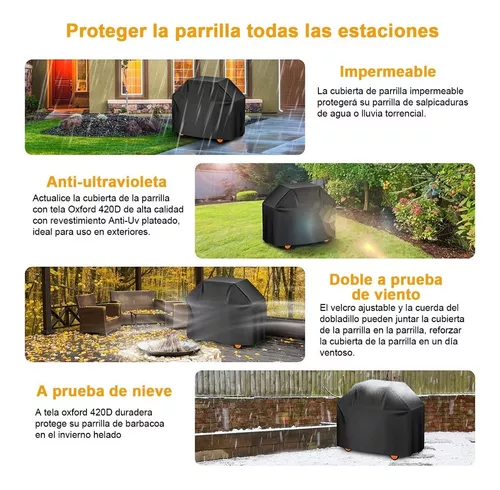 Cubierta Parrilla Asador Protector Exterior Funda Barbacoa L