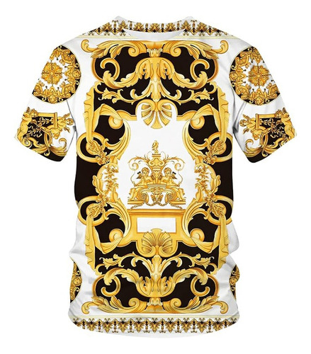 Camiseta Cuello Redondo Moderna, Camiseta Versace