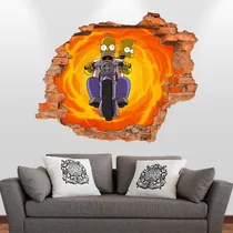 Comprar Vinilos Decorativos Adhesivos Pared Rota Los Simpson