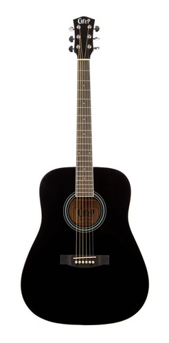 Imagen 2 de 7 de Guitarra Acústica Creep Negra Cuerdas Acero Mf125b Con Funda
