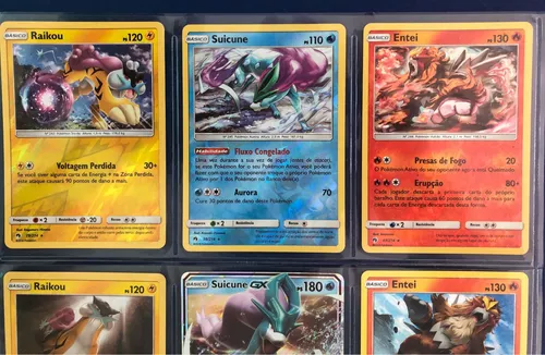 Coleção 6 Cartas Pokemon Aves Lendárias + Brindes