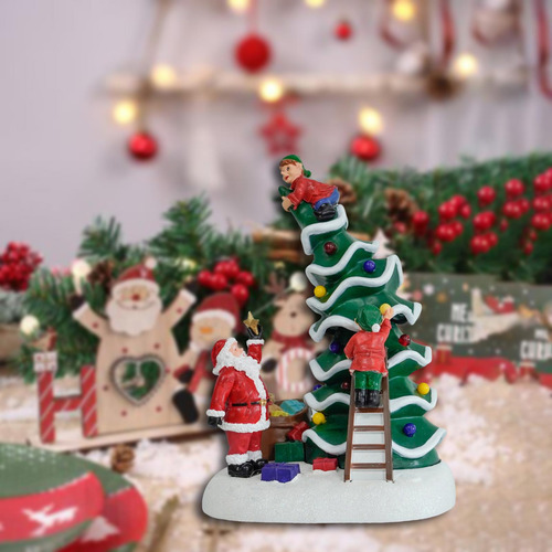 Adorno De Decoración Navideña Con Luz Led, Mini Árbol De