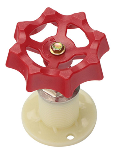 2 Material De Accesorio De Bricolaje Válvula Rotatoria Roja