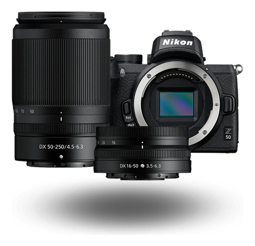 Nikon Z50 Doble Kit 16-50 + 50-250 Wi-fi Profesional Táctil 
