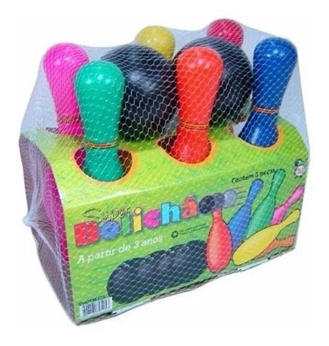 Jogo Boliche Plástico Super Bolichão 25cm Pica Pau Brinquedo