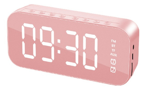 Reloj Despertador Con Espejo Digital Con Parlante Bluetooth