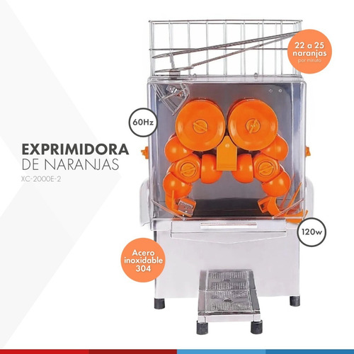 Exprimidor De Naranjas Industrial Automático Profesional