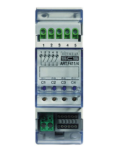 Actuador De 4 Reles Para Iluminacionmotor-2 Modulos F411/4