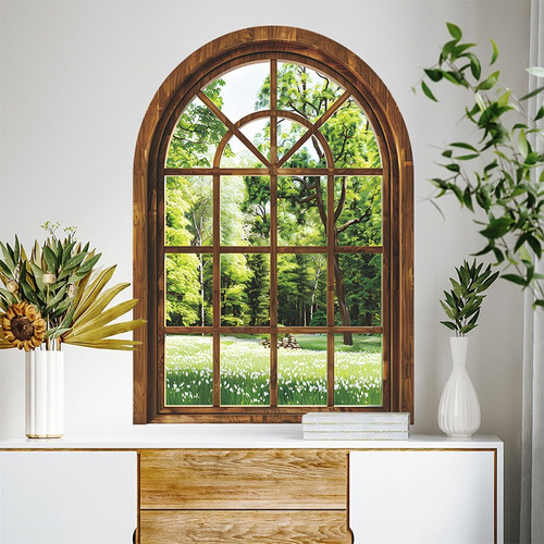 Adhesivo Mural De Pared De Pvc Con Plantas Verdes Para Venta