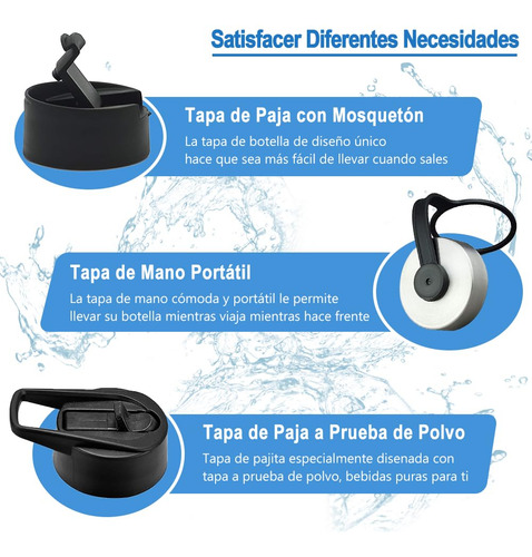 40oz Termo De Acero Inoxidable A Prueba De Fugas Con 3