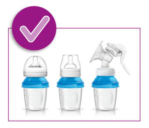 Imagen 2 de 2 de Philips Avent Recipiente Leche 180 Ml X 5 Pcs