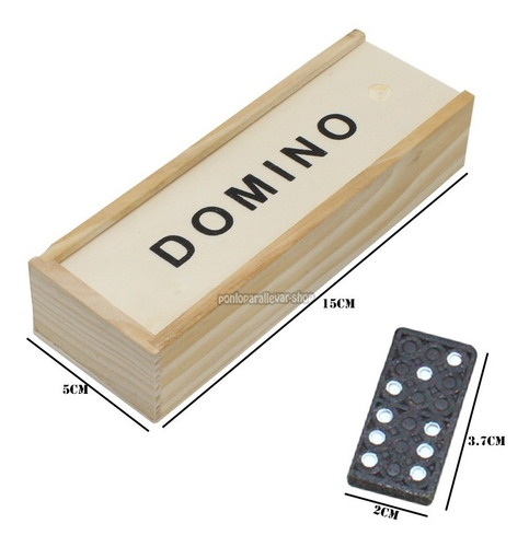 Domino Madera Juego De Mesa Económico Diversión