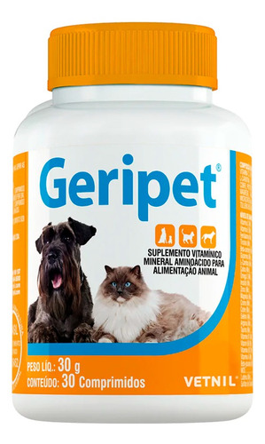 Suplemento Vitamínico Para Perros Y Gatos Vetnil Geripet 30g