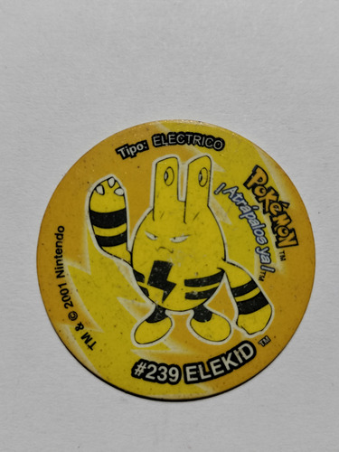 Pokémon Tazos 3 Edición Especial #239 Elekid (Usado)