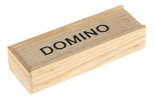 Juego De Dominó Negro De 28 Piezas, Juego De Dominó De Mader