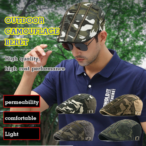 Sombrero Tipo Boina De Camuflaje A La Moda, Ideal Para Uso E