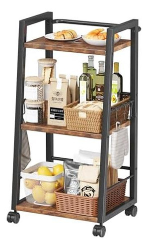 Cart De Almacenamiento De Cocina 3 Nivel