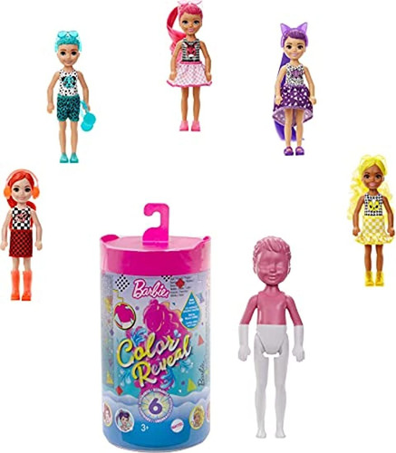 Muñecas Barbie Color Reveal Chelsea Doll Con 6 Sorpresas