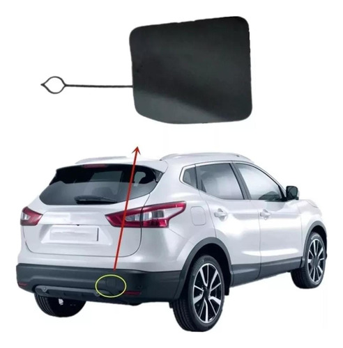 Tapa Parachoque Trasero Nissan Qashqai Cuadrada