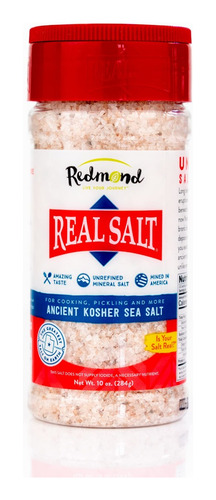 Pack Redmond Real Kosher And Fine Sea Salt 284g Importada