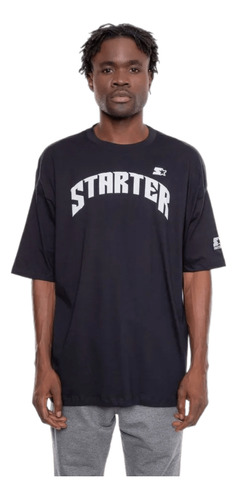 Camiseta Starter Arch Estampada Off White Ou Preto Oversize