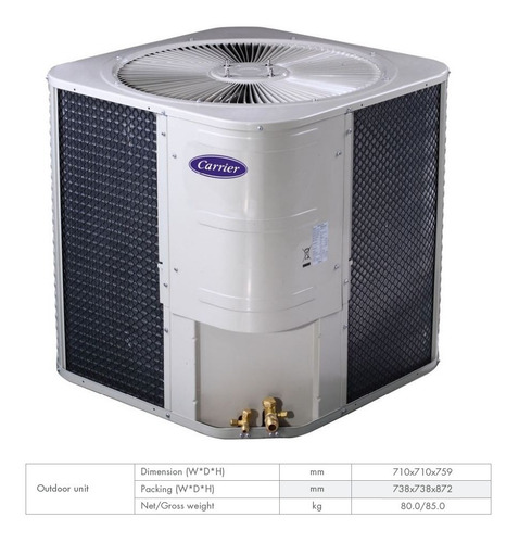 Aire Acondicionado Split Carrier 5 Ton 208v Piso Techo R410