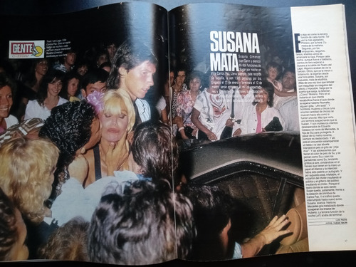 Gente 1231 Sabatini Stewart Scioli Menem Hudson 1989 23/2 E