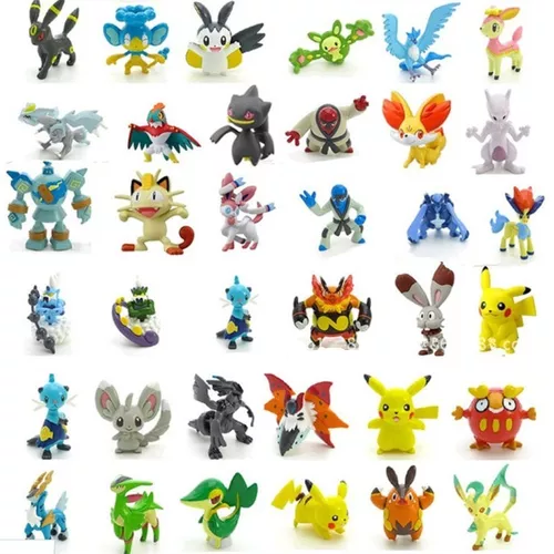 Kit 15 Miniaturas Pokémon 2-3cm Coleção Brinquedo