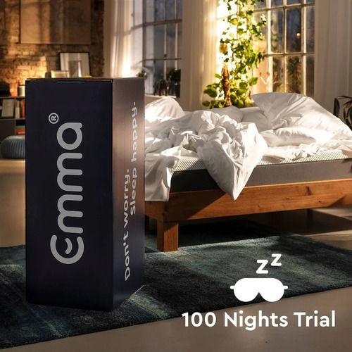 Colchón Individual Emma Memory Foam De 25 Cm