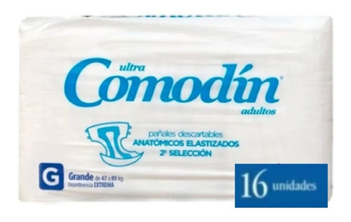 Pañales Comodin Anatomicos Elastizados G X 80 2da Seleccion