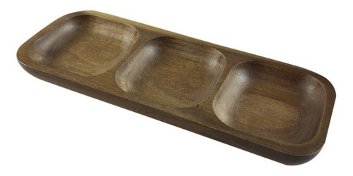 Plato Compartimentos Aperitivo Madera 10x26x3 Cm Wayu®