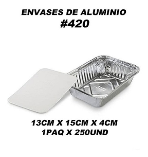 Envases De Aluminio 420 Con Tapas De Anime 