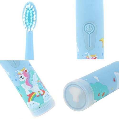 Imagen 8 de 10 de Cepillo Dental Para Niños Eléctrico Usb: Divertido, Alegre