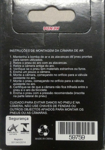 10 Câmaras De Ar Kenda 700x18/23 Presta 48mm Frete Grátis