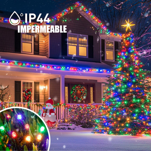 Pack X3 Luces Led Navidad Guirnalda Luces Multicolor 100 Led