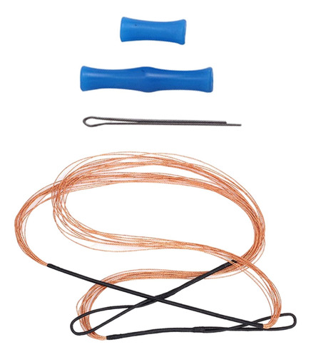 Cuerda De Arco Recurvo Y Protector De Dedos, Cuerda De Azul